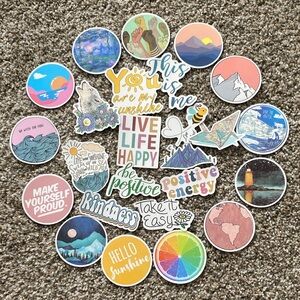 💚 2/$15 pack of 25 Colorful Inspirational Sticker Set